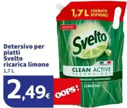 Sigma Superstore Detersivo per piatti Svelto ricarica limone offerta