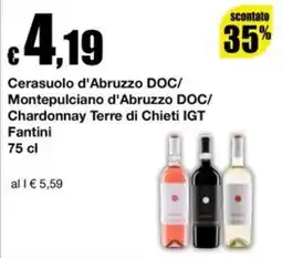 Sì con te Market Cerasuolo d'Abruzzo DOC/ Montepulciano d'Abruzzo DOC/ Chardonnay Terre di Chieti IGT Fantini offerta