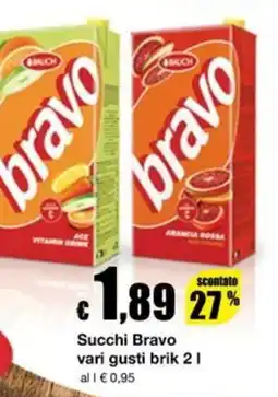 Sì con te Market Succhi Bravo offerta