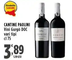 Rossotono Carrefour Vini Gurgò DOC offerta