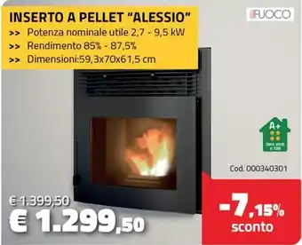 Inserto a pellet Alessio