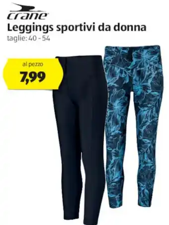 ALDI Crane Leggings sportivi da donna offerta