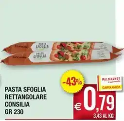 Palmarket Pasta sfoglia rettangolare Consilia offerta