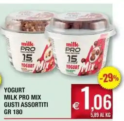 Palmarket Yogurt milk pro mix offerta