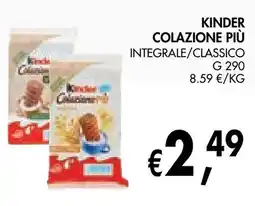 èccoMI Kinder Colazione Più offerta