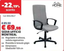 Eurobrico Sedia Ufficio Montreal offerta