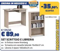 Eurobrico Set scrivania e libreria offerta