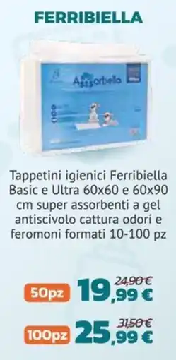 Joe Zampetti Tappetini igienici Ferribiella offerta