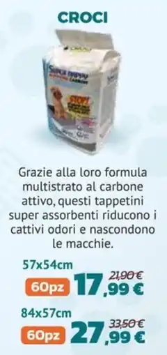 Joe Zampetti Tappetini super assorbenti Croci offerta