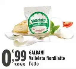 Rossotono Carrefour Galbani Vallelata fiordilatte offerta