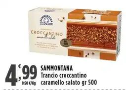Rossotono Carrefour Sammontana Trancio croccantino caramello salato offerta