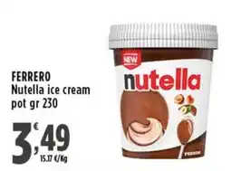Rossotono Carrefour Ferrero Nutella ice cream offerta