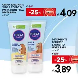Bennet Crema idratante viso & corpo o pasta protettiva Nivea Baby offerta