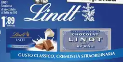 Rossotono Carrefour Lindt Tavoletta di cioccolato al latte offerta