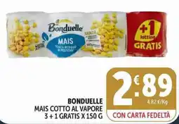 Deco Superstore Bonduelle mais cotto al vapore offerta
