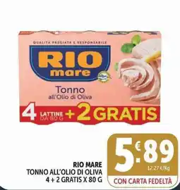 Deco Superstore Rio Mare Tonno all'Olio di Oliva offerta