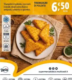 Deco Superfreddo Triangolini di polenta Deco offerta