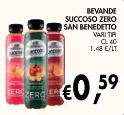 èccoMI Beverage San Benedetto Zero offerta