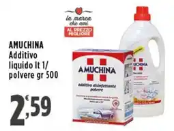 Rossotono Carrefour AMUCHINA Additivo disinfettante polvere offerta