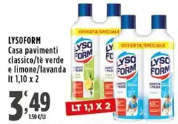 Rossotono Carrefour Lysoform Casa pavimenti classico offerta