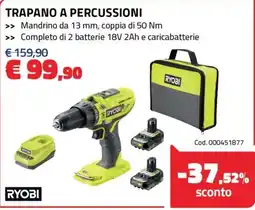 Eurobrico Trapano a percussioni Ryobi offerta