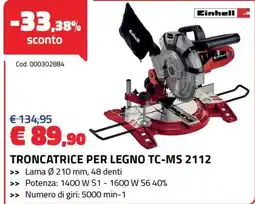 Eurobrico Troncatrice per legno Einhell TC-MS 2112 offerta