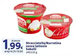 Sigma Superstore Stracciatella/Burratina senza lattosio Sabelli offerta
