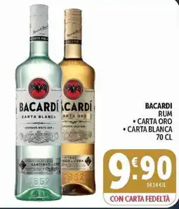 Deco Superstore Bacardi rum carta oro carta blanca offerta