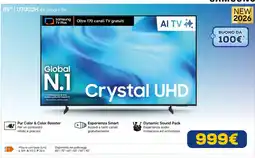 Euronics Samsung 85" U7000H 4K Smart TV offerta