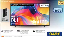 Euronics Samsung 75" M70H 4K Smart TV offerta