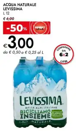Bennet Acqua naturale Levissima offerta