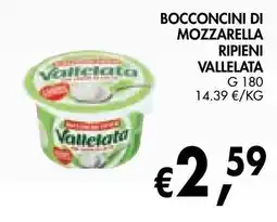 èccoMI Bocconcini di mozzarella ripieni Valletata offerta