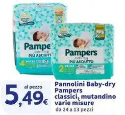 Sigma Superstore Pannolini Baby-dry Pampers classici offerta
