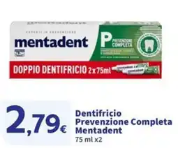 Sigma Superstore Dentifricio Prevenzione Completa Mentadent offerta