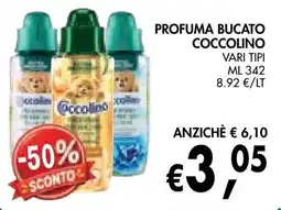 èccoMI Profuma bucato Coccolino offerta