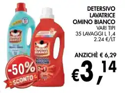 èccoMI Detersivo lavatrice Omino Bianco offerta