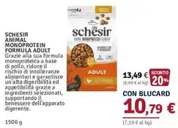 Il Gigante Schesir Animal Monoprotein Formula Adult offerta