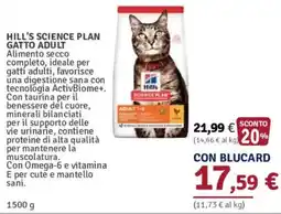 Il Gigante Hill's Science Plan Gatto Adult offerta