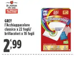 Rossotono Carrefour Grey l'acchiappacolore classico offerta