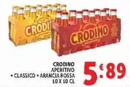 Deco Supermercati Crodino aperitivo classico arancia rossa offerta