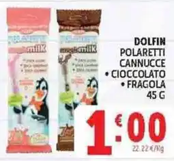 Deco Superstore Dolphin cannucce cioccolato fragola offerta