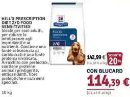 Il Gigante Hill's Prescription Diet z/d Food Sensitivities offerta