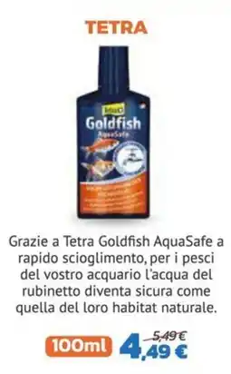 Joe Zampetti Tetra Goldfish AquaSafe offerta