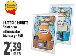 Rossotono Carrefour Latterie Riunite Scamorza affumicata/bianca offerta