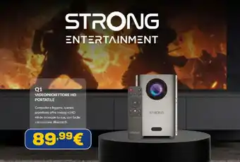Q1 Videoproiettore HD Portatile Strong