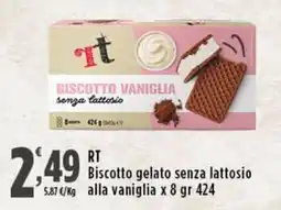 Rossotono Carrefour Biscotto vaniglia senza lattosio offerta