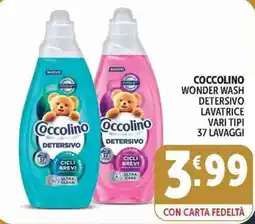 Deco Supermercati Coccolino detergente lavatrice offerta