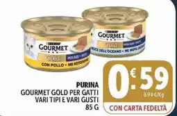 Deco Supermercati Purina Gourmet Gold per gatti offerta