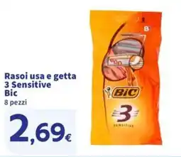 Sigma Superstore Rasoi usa e getta 3 Sensitive Bic offerta