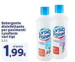 Sigma Superstore Detergente disinfettante per pavimenti Lysoform offerta